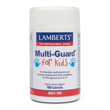 Lamberts uztura bagātinātājs Vitamīnu un minerālvielu komplekss bērniem Multi Guard, 100tabl.